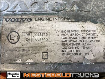 Мотор и делови за Камион Volvo Motor D7 C 250 EC99: слика 5