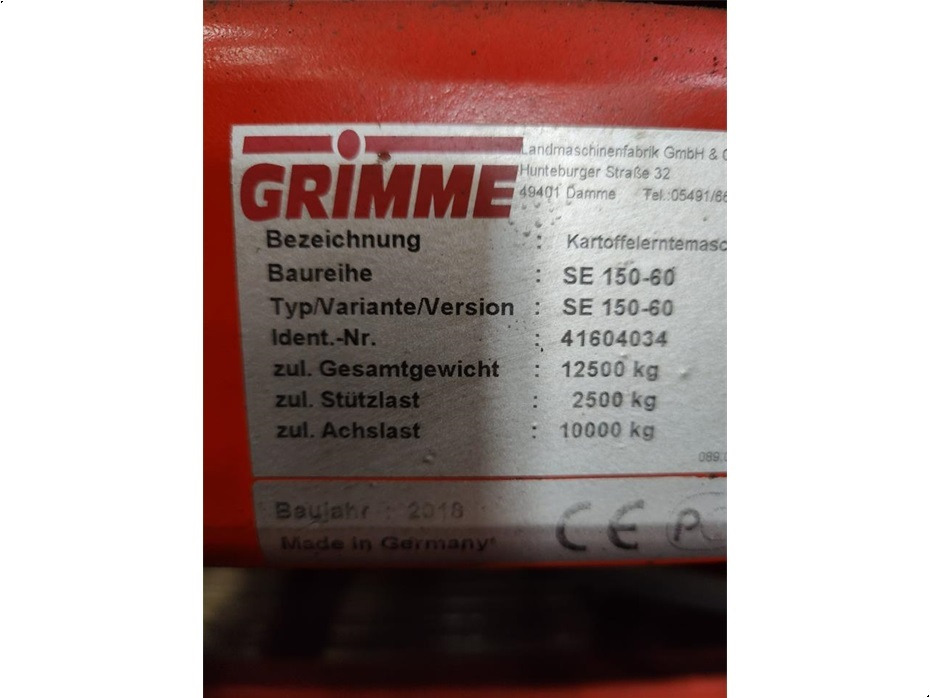 Лизинг на  Grimme
SE150-60UB-XXL Grimme
SE150-60UB-XXL: слика 9