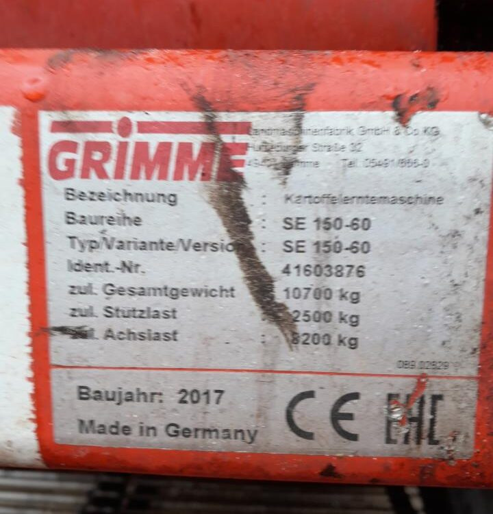 Лизинг на Grimme SE 150-60 NB Grimme SE 150-60 NB: слика 14
