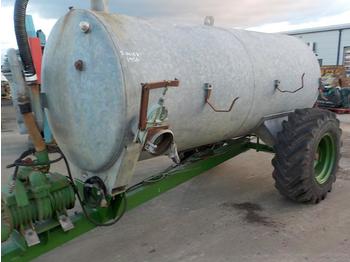 Земјоделска приколка Single Axle Draw Bar PTO Driven Galvanised Slurry Tanker: слика 1