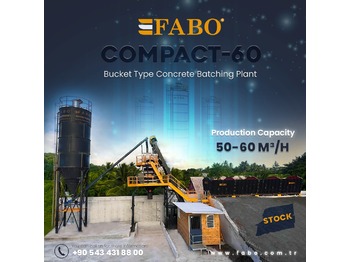 FABO SKIP SYSTEM CONCRETE BATCHING PLANT | 60m3/h Capacity  | Ready in Stock - Бетонска база: слика 1