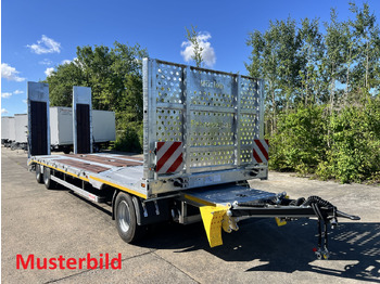 Нов Приколка за низок утовар за транспорт на тешка машини Möslein T 3-8,20 P VB H1  3 Achs Tieflader mit gerader Ladefläche 8,10 m, Neufahrzeug: слика 5