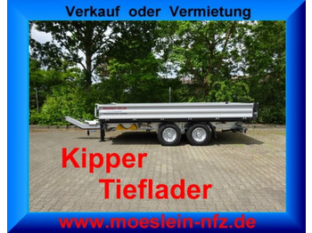 Нов Кипер приколка Möslein TTD11 weiß  neuer Tandem 3- Seitenkipper Tieflader-- Neufahrzeug --: слика 5