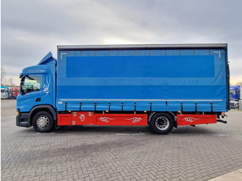 Камион со церада Scania P370 4x2 Tautliner 4x2 - Loadlift - Full air - Navi - Fridge: слика 4