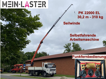 Камион со кран, Камион со платформа Volvo FM 250 PK 22000 EL 30m Montagekran FB Seilwinde: слика 1