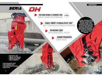Нов Ножица за уривање за Багер DEMOQ DH26 Hydraulic Rotating Pulveriser Crusher 2850 KG: слика 4
