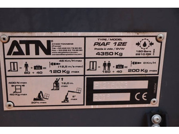 Дигачка зглобна платформа ATN PIAF 12E Electric, 12m Working Height, 5m Reach, T: слика 3 Дигачка зглобна платформа ATN PIAF 12E Electric, 12m Working Height, 5m Reach, T: слика 3