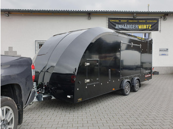 Автотранспортна приколка BJT Race Transporter 4 550x212x188cm blackline E Winde Alufelgen bl FSR ASR RFS 100km/H 3500kg 2024: слика 2