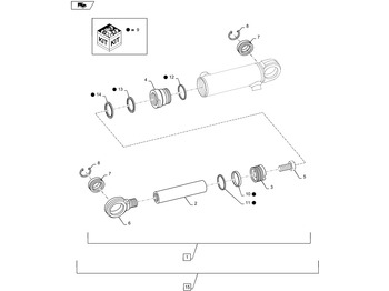 Хидрауличен цилиндар NEW HOLLAND