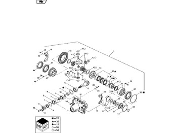 Диференцијален запчаник на брзина NEW HOLLAND