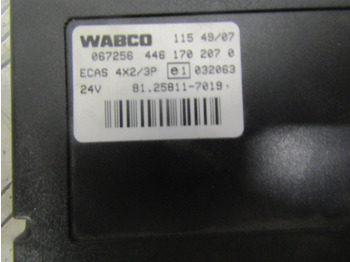 Единица за контрола за Камион MAN TGL ECAS ECU P/NO 81.25811.7019: слика 2 Единица за контрола за Камион MAN TGL ECAS ECU P/NO 81.25811.7019: слика 2