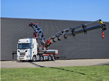Камион со кран Scania R590 8x2*6 HMF 9520 + JiB + WINCH / TRACTOR /: слика 5