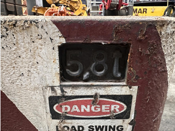 Противтежа за Мобилен кран Krupp KMK 4080 - 5110 - 5120 Counterweight 5,8 ton: слика 5