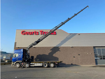 Камион со кран Scania R580 V8 8X2 + HIAB XS 544 E-8 HIPRO KRAAN/KRAN/CRANE/GRUA: слика 3