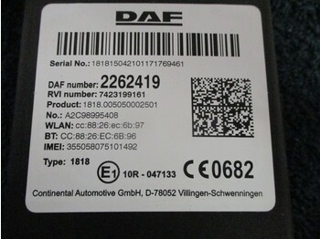 Електричен систем за Камион DAF 2262419 REGELEENHEID EURO 6: слика 2