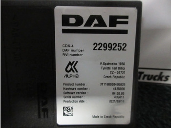 Електричен систем за Камион DAF 2299252 CDS-4 REGELEENHEID DAF XF CF 480 EURO 6 MODEL 2021: слика 4