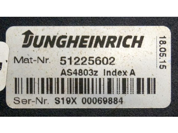 Единица за контрола за Опрема за ракување со материјали Jungheinrich 51225602 | Stuur regeling steering Controller AS4803 Z index A from: слика 3