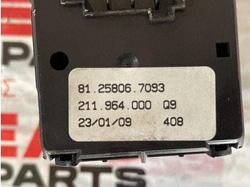 Електричен систем за Камион MAN TGX DRIVER'S WINDOW SWITCH - 81.25806.7093: слика 3 Електричен систем за Камион MAN TGX DRIVER'S WINDOW SWITCH - 81.25806.7093: слика 3