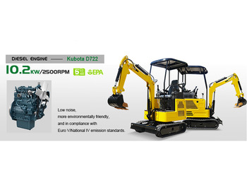 Нов Мини багер Rippa Machinery Group R327-Kubota engine-cab-Global stocking Rapid delivery: слика 5