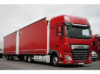 Камион со церада DAF XF 480 / ZESTAW TANDEM / 120 M3 / PRZEJAZDOWY /: слика 4