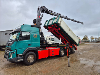 Камион со кран Volvo FMX 500 8x4 // HIAB X-HIPRO 262 EP-5 // 3-Tipper: слика 2