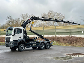 Камион со кука за подигање, Камион со кран MAN TGS 33.440 6x6 BB Abrollkipper+Kran Hiab 228-6: слика 2