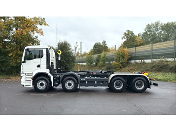 Камион со кука за подигање, Камион со кран MAN TGS 35.480 8x4 Euro6e Hiab MultLift Abrollkipper: слика 2