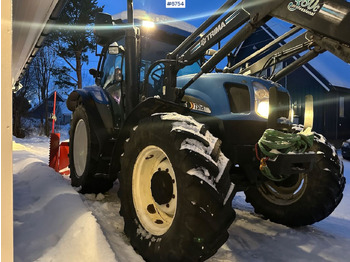 Трактор 2004 New Holland TS115A 4x4 w/ Front loader, bucket, grading bucket and snow blower.: слика 4