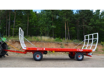 Нов Земјоделска платформска приколка Metal-Fach Przyczepa platformowa do bel dwuosiowa T014/2 - 9t: слика 2