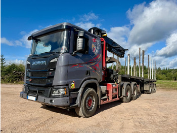 Камион влекач Scania R 650 A6x4HA V8 GRUE PALFINGER EPSILON S300L98 HPLS: слика 3