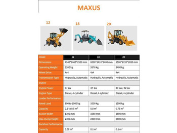 Нов Ровокопач NEW MAXUS Krab 4x4x4 Backhoe Loader Warranty  НОВА Копарко-Навантажувач MAXUS Krab 4x4x4 Гарантія  NOWA Koparko Ładowarka MAXUS Krab 4x4x4 Gwarancja: слика 5