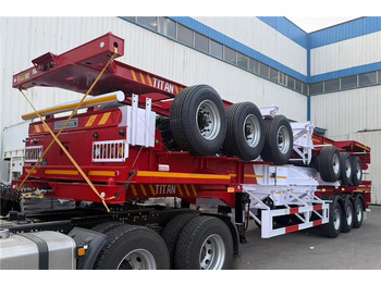 Нов Шасијска полуприколка за транспорт на контејнери TITAN 3 Axle 40ft Container Chassis Trailer for Sale In Guam: слика 4