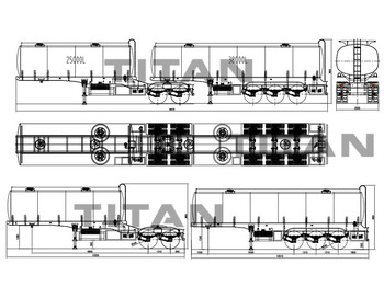 Нов Полуприколка цистерна за транспорт на гориво TITAN Superlink Fuel Tanker Trailer for Sale In Anglo: слика 4