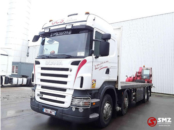 Камион со платформа Scania R 420 8x2 +manitou TMT 25.20: слика 3