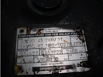 Хидраулична пумпа за Градежна машина Brueninghaus Hydromatik A10VO45DFR/31 L-VSC62N00-SO279 -: слика 3