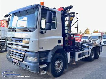 Камион со кука за подигање, Камион со кран DAF CF 85.410 6x4 Bladgeveerd, Palfinger PK16001, Pallift: слика 3