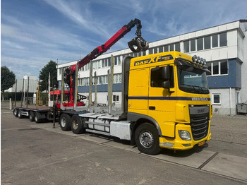 Камион со платформа, Камион со кран DAF XF 510 6X4 EURO 6 PALFINGER Q150Z + GRIJPER + KELBERG HANGER INTARDER: слика 3