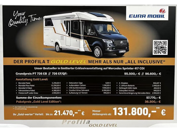 Полуинтегриран кампер EURA MOBIL
