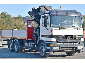 Камион со кран Mercedes-Benz ACTROS 2635 Pritsche 6,40m + HIAB 400 E-5 + FUNK: слика 3