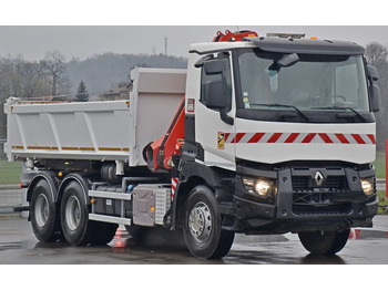 Камион со кран, Кипер Renault C380 *KIPPER 5,10 m* FASSI F175A.0.22+FUNK /6x4: слика 4