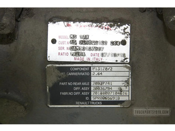 Оска и делови за Камион Meritor Axle & Steering Parts Achteras Compleet R=2.64 Renau: слика 4