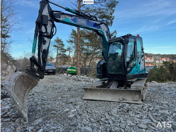 Багер Hitachi zx85us-6 gravemaskin m/ graveskuffe, hydraulisk pusseskuffe, klype: слика 3