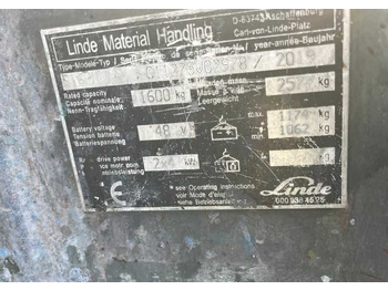 Електричен вилушкар Linde E16PH: слика 4