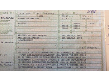 Приколка сандучар Walther N4K218 (2018): слика 5