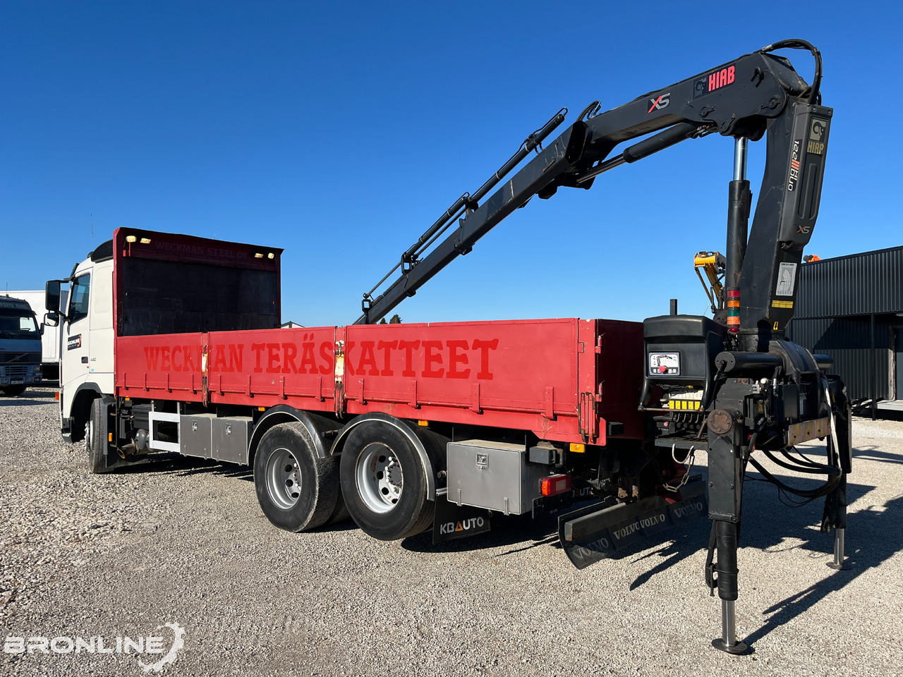 Камион со платформа, Камион со кран 2006 Volvo FH 440 6x2 Flatbed + Crane: слика 7