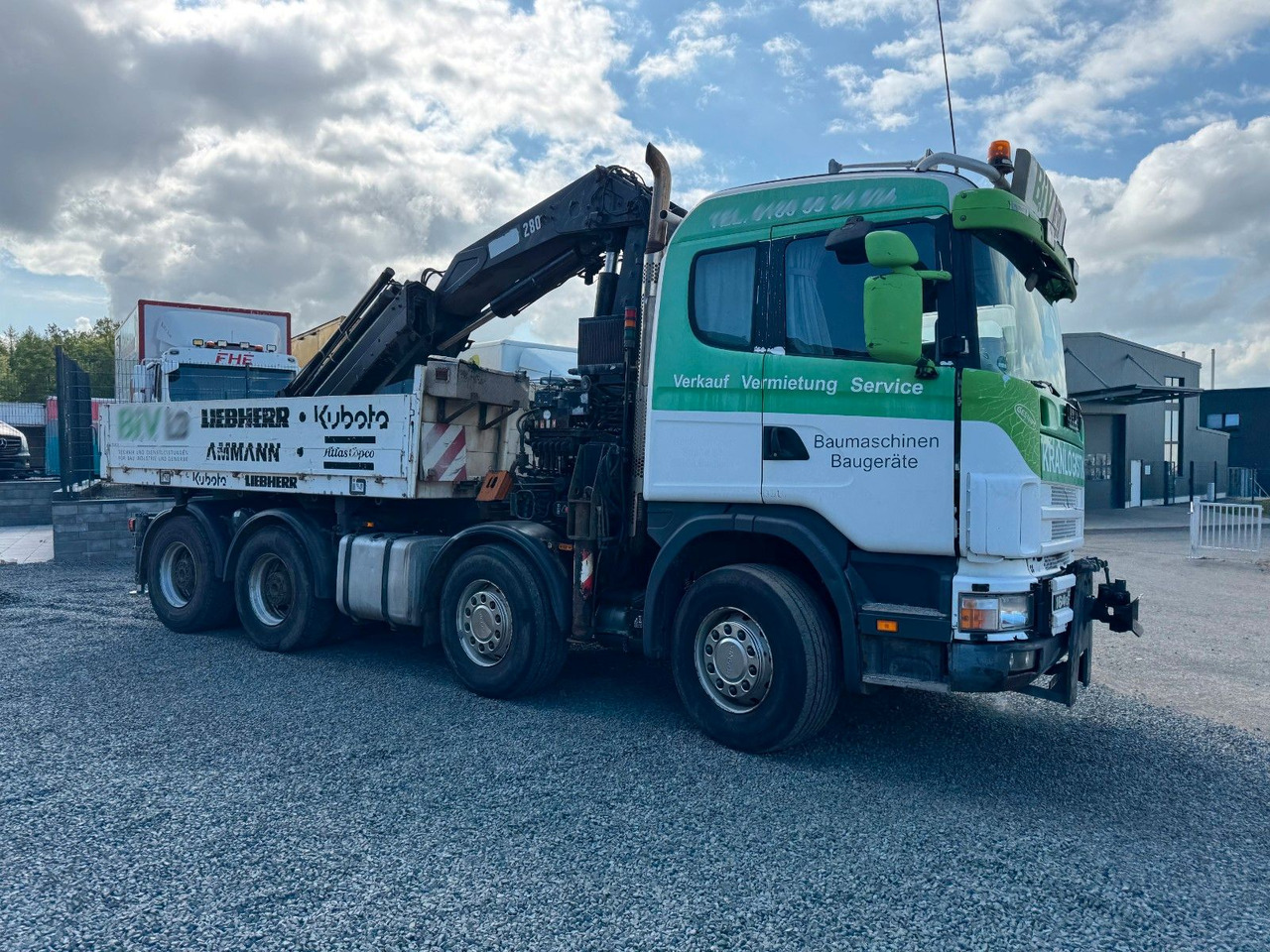 Scania 164G 580 V8 Kran Hiab 280 Retarder Sattelplatte Scania 164G 580 V8 Kran Hiab 280 Retarder Sattelplatte - Камион со платформа, Камион со кран: слика 4 Scania 164G 580 V8 Kran Hiab 280 Retarder Sattelplatte Scania 164G 580 V8 Kran Hiab 280 Retarder Sattelplatte - Камион со платформа, Камион со кран: слика 4