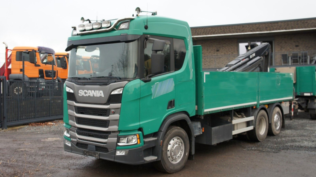 Scania R500 6x2 Baustoffzug Kran HIAB 177 K-2 Pro - Камион со платформа, Камион со кран: слика 2 Scania R500 6x2 Baustoffzug Kran HIAB 177 K-2 Pro - Камион со платформа, Камион со кран: слика 2