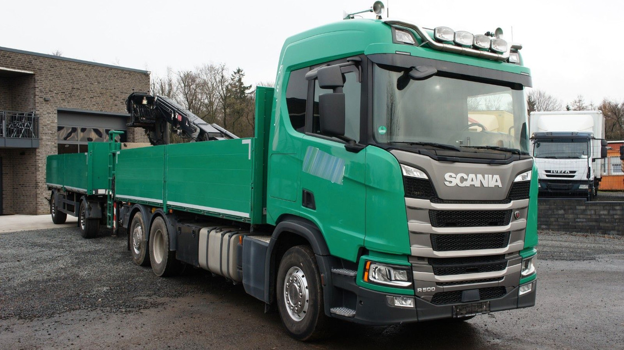 Scania R500 6x2 Baustoffzug Kran HIAB 177 K-2 Pro - Камион со платформа, Камион со кран: слика 3 Scania R500 6x2 Baustoffzug Kran HIAB 177 K-2 Pro - Камион со платформа, Камион со кран: слика 3