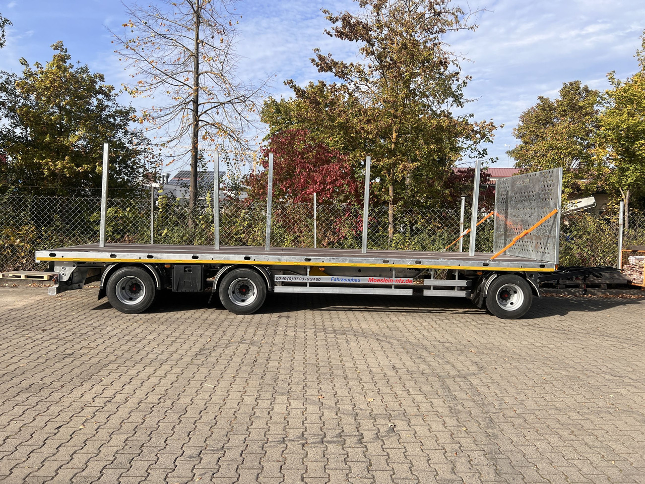 Möslein T 3 Plato 9 m 3 Achs Jumbo- Plato- Anhänger 9 m, Mega - Приколка платформа: слика 2 Möslein T 3 Plato 9 m 3 Achs Jumbo- Plato- Anhänger 9 m, Mega - Приколка платформа: слика 2