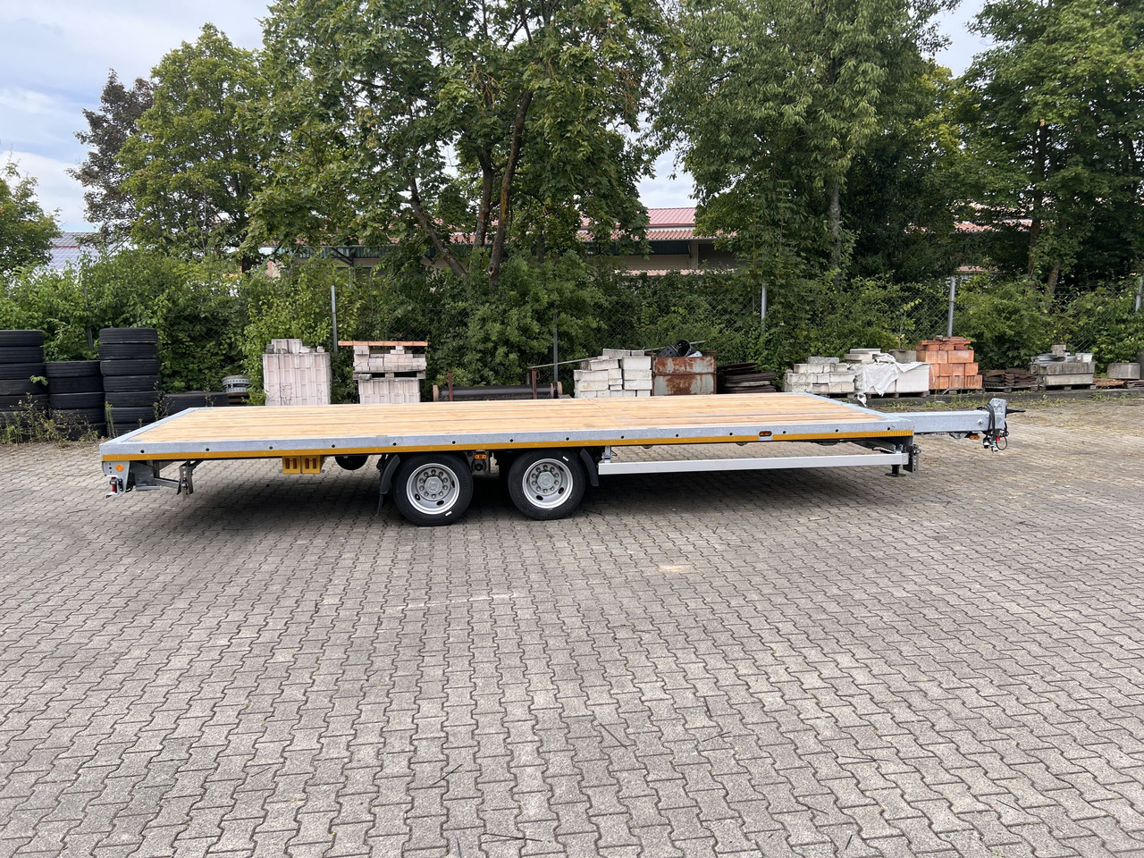 Möslein THT 14-G 7,20 L ausziehbar 13,9 t Tandemanhänger- Tieflader, ausziehbarLuftgefedert - Приколка платформа: слика 4 Möslein THT 14-G 7,20 L ausziehbar 13,9 t Tandemanhänger- Tieflader, ausziehbarLuftgefedert - Приколка платформа: слика 4
